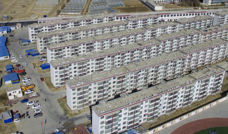 這是在日喀則市拍攝的北郊樟木小區公共租賃房（12月10日攝）。